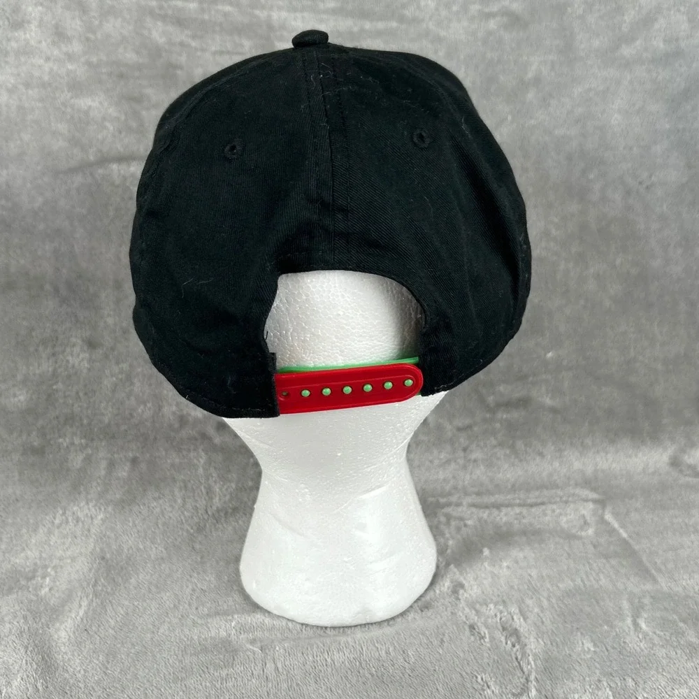 Nintendo Super Mario Luigi Snapback Hat Black Comic Print Brim SB8HT7SMB Mens OS